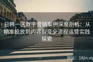 日韩一区数字营销案例深度剖析：从精准投放到内容裂变全流程运营实践探索
