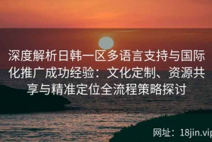深度解析日韩一区多语言支持与国际化推广成功经验：文化定制、资源共享与精准定位全流程策略探讨