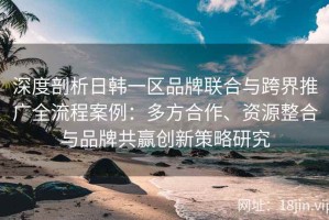 深度剖析日韩一区品牌联合与跨界推广全流程案例：多方合作、资源整合与品牌共赢创新策略研究