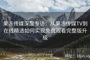 果冻传媒深度专访：从果冻传媒TV到在线精选如何实现免费观看完整版升级