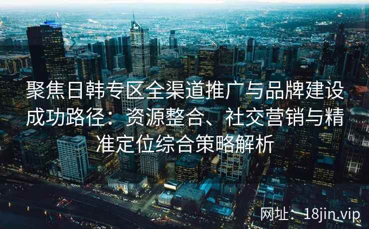 聚焦日韩专区全渠道推广与品牌建设成功路径：资源整合、社交营销与精准定位综合策略解析